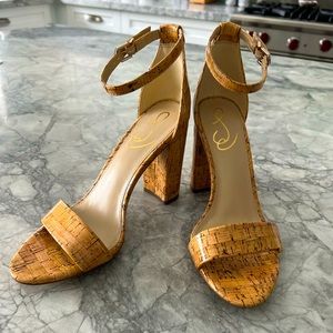 Sam Edelman Cork Yaro Ankle Strap Sandal